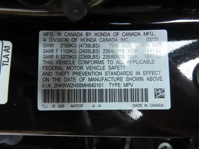 Photo of 2021 Crystal Black Pearl Honda CR-V