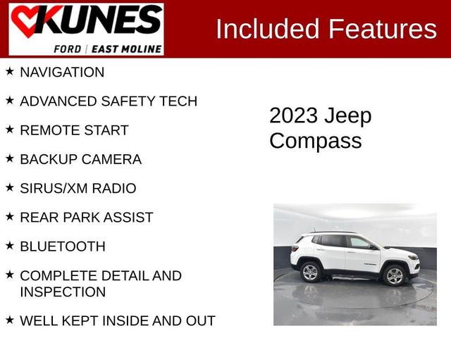 Photo of 2023 Bright White Clearcoat Jeep Compass
