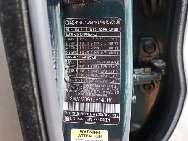 Photo of 2016 Aintree Green Metallic Land Rover Range Rover Evoque