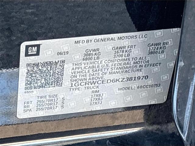 Photo of 2019 Black Chevrolet Silverado 1500