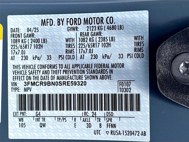 Photo of 2025 Azure Gray Metallic Ford Bronco Sport