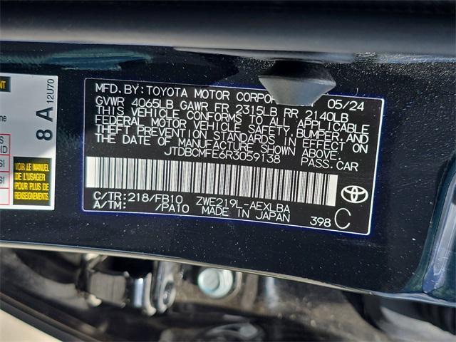 Photo of 2024 Midnight Black Metallic Toyota Corolla Hybrid