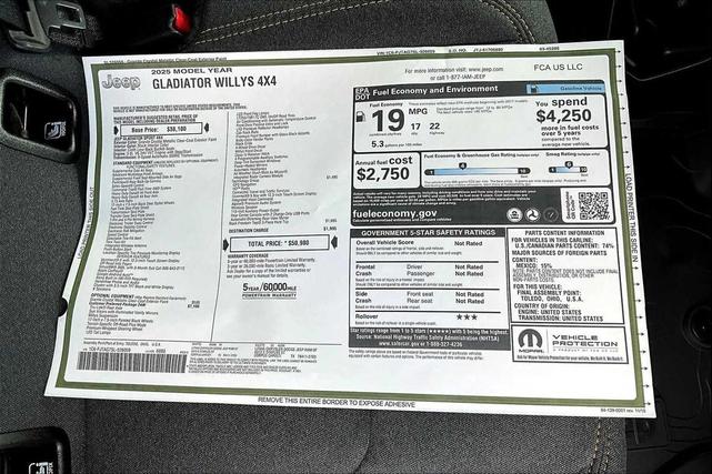 Photo of 2025 Granite Crystal Metallic Clearcoat Jeep Gladiator