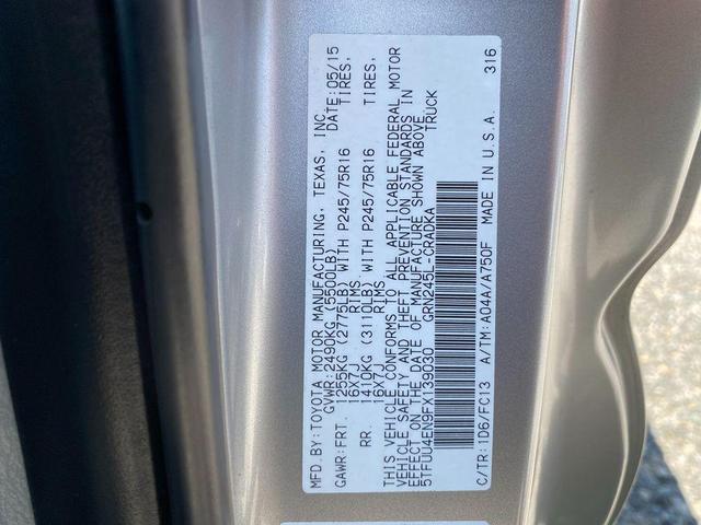 Photo of 2015 Silver Sky Metallic Toyota Tacoma