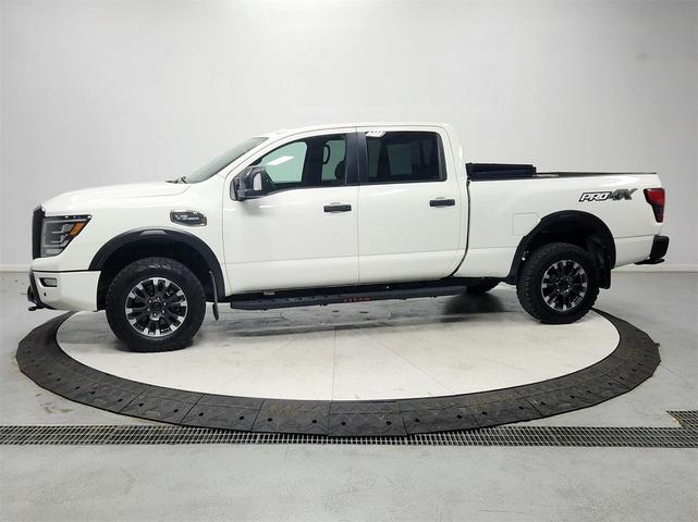 Photo of 2021 Glacier White Nissan Titan XD
