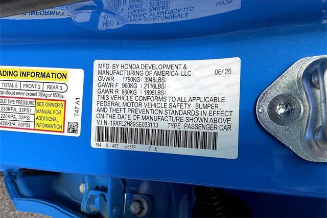 Photo of 2025 Blue Lagoon Pearl Honda Civic