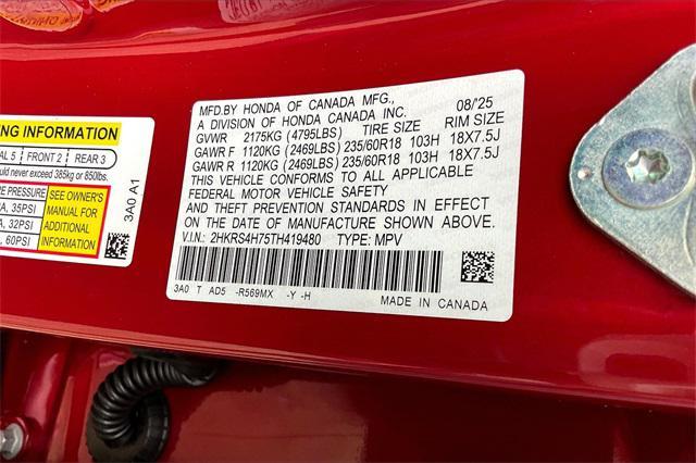 Photo of 2026 Radiant Red Metallic Honda CR-V
