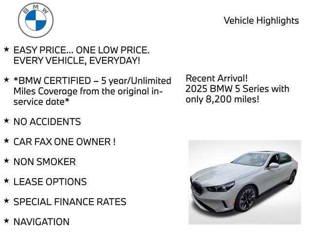 Photo of 2025 Mineral White Metallic BMW 530