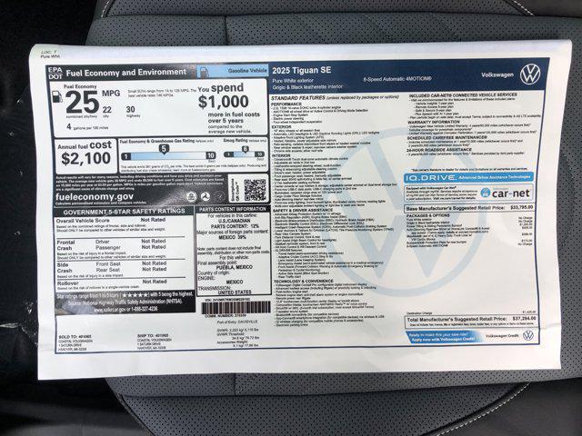 Photo of 2025 Pure White Volkswagen Tiguan