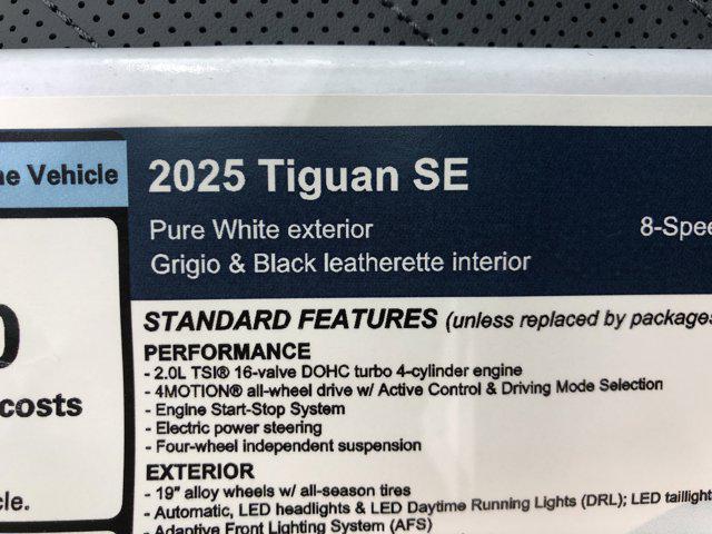 Photo of 2025 Pure White Volkswagen Tiguan