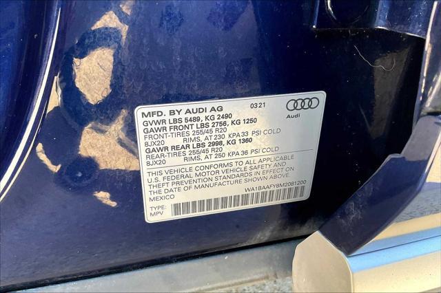 Photo of 2021 Navarra Blue Metallic Audi Q5
