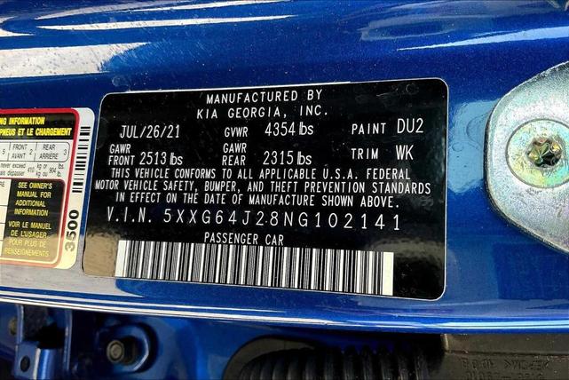 Photo of 2022 Sapphire Blue Kia K5