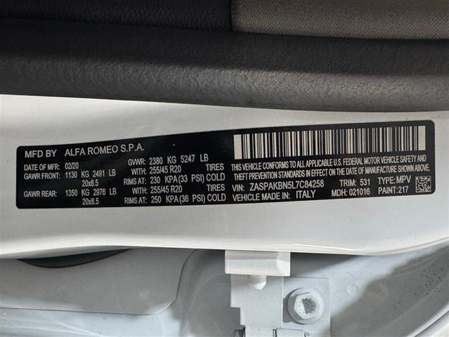 Photo of 2020 White Alfa Romeo Stelvio