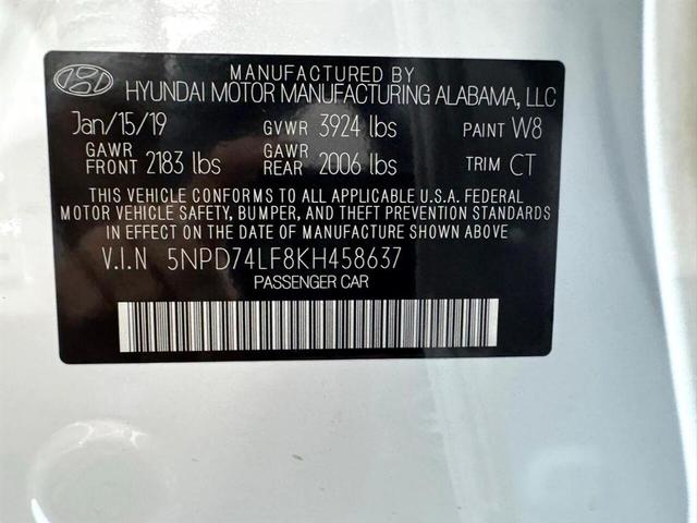 Photo of 2019 White Hyundai ELANTRA