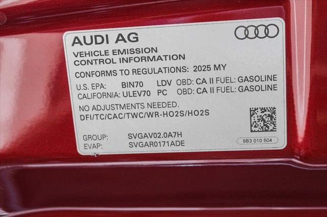 Photo of 2025 Grenadine Red Metallic Audi A5