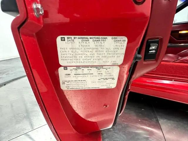 Photo of 1988 Red Chevrolet Corvette