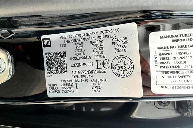 Photo of 2022 Black GMC Canyon