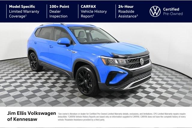 Photo of 2022 Cornflower Blue Volkswagen Taos