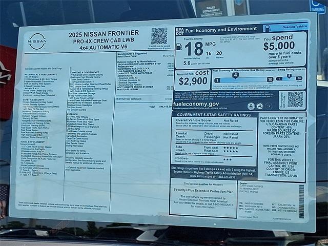 Photo of 2025 Boulder Gray Metallic Nissan Frontier