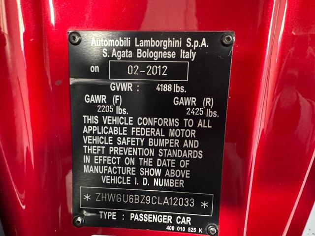 Photo of 2012 Red Lamborghini Gallardo