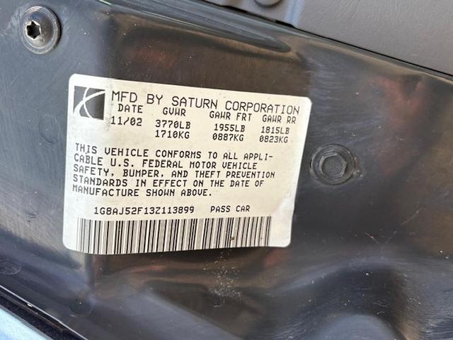 Photo of 2003 Silver Blue Saturn Ion