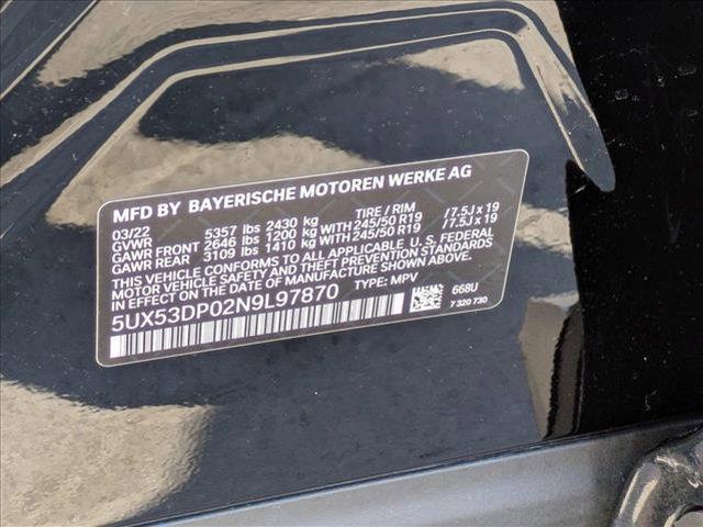 Photo of 2022 Jet Black BMW X3