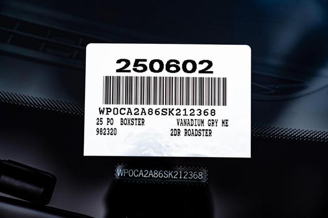 Photo of 2025 Vanadium Grey Metallic Porsche 718 Boxster