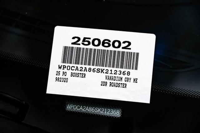 Photo of 2025 Vanadium Grey Metallic Porsche 718 Boxster