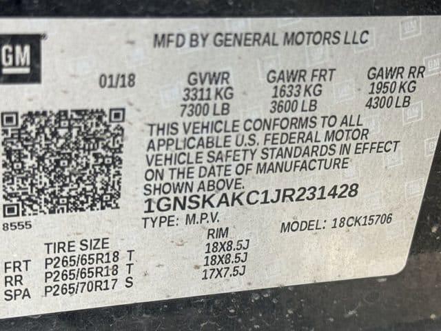Photo of 2018 Black Chevrolet Tahoe