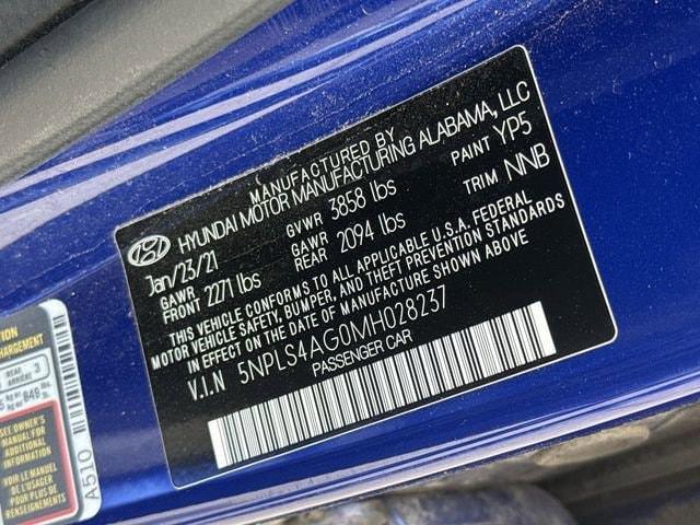 Photo of 2021 Intense Blue Hyundai ELANTRA