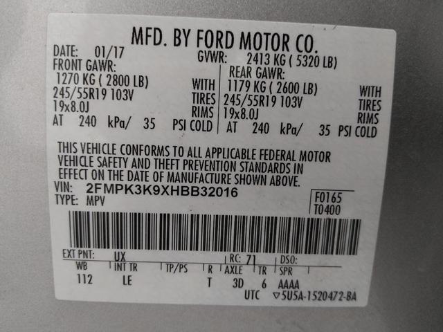 Photo of 2017 Ingot Silver Metallic Ford Edge