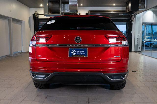 Photo of 2021 Aurora Red Metallic Volkswagen Atlas Cross Sport