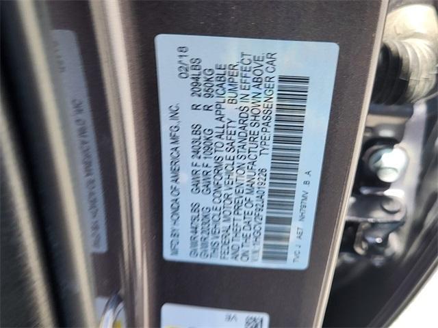 Photo of 2018 Lunar Silver Metallic Honda Accord