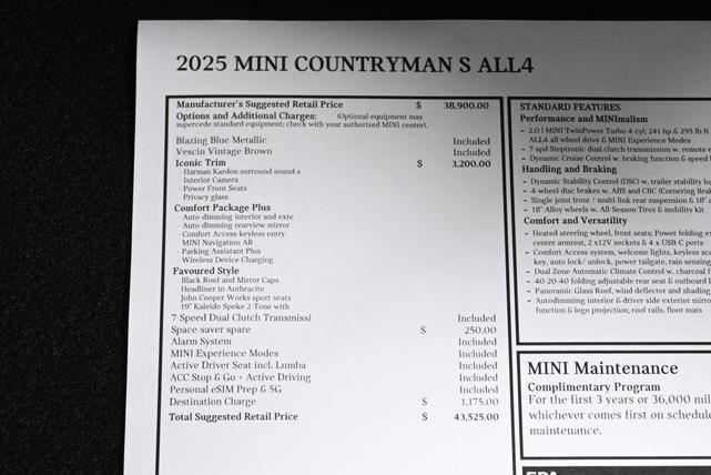 Photo of 2025 Blue MINI Countryman