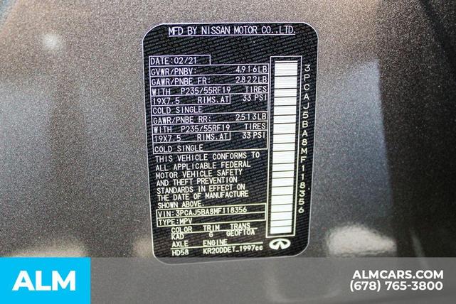 Photo of 2021 Graphite Shadow INFINITI QX50