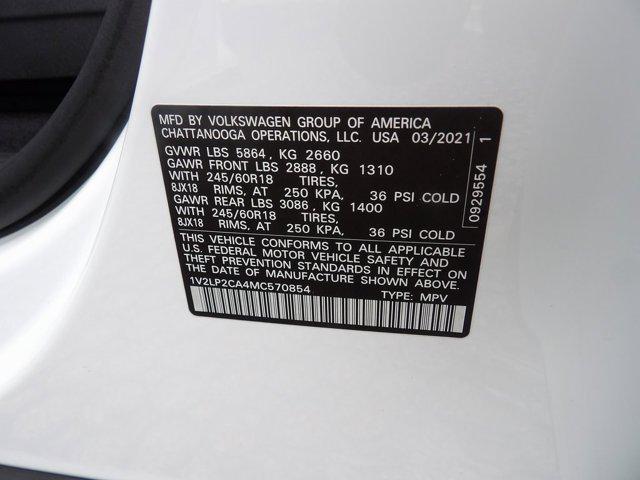 Photo of 2021 Pure White Volkswagen Atlas