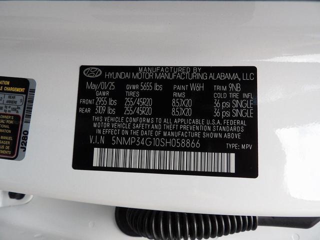 Photo of 2025 Serenity White Hyundai SANTA FE