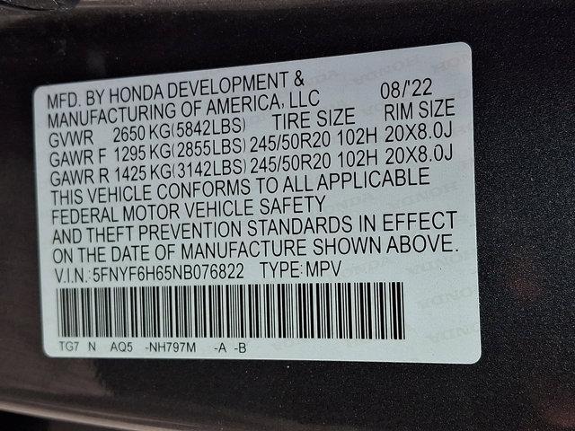 Photo of 2022 Modern Steel Metallic Honda Pilot