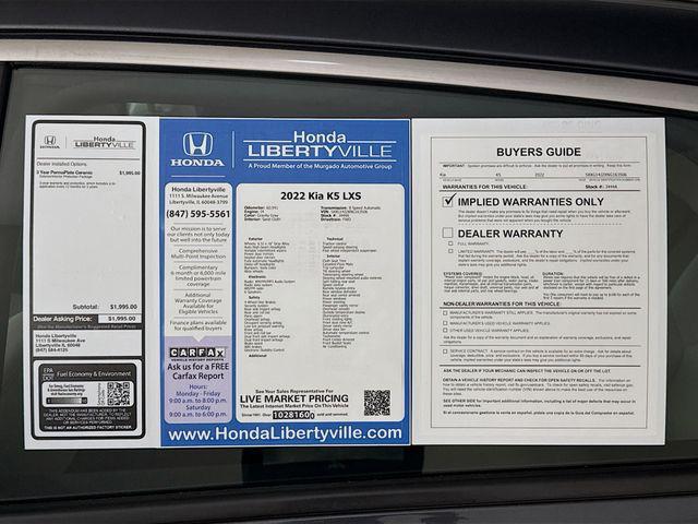 Photo of 2022 Gravity Gray Kia K5