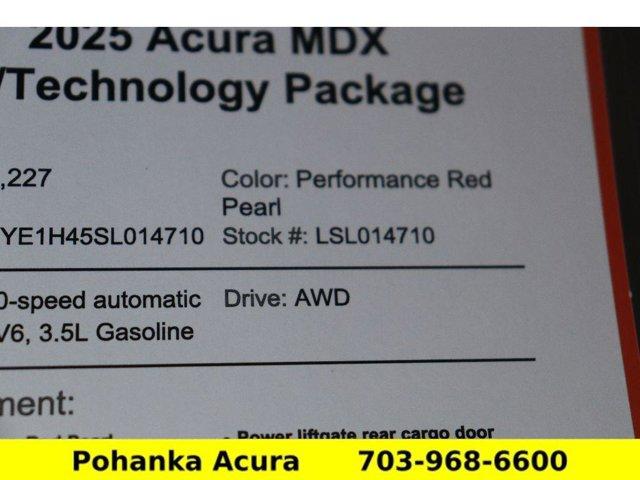 Photo of 2025 Performance Red Pearl Acura MDX
