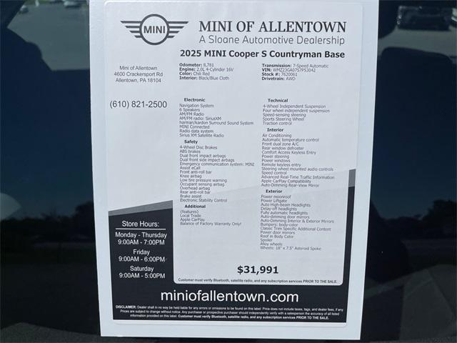 Photo of 2025 Chili Red MINI Countryman