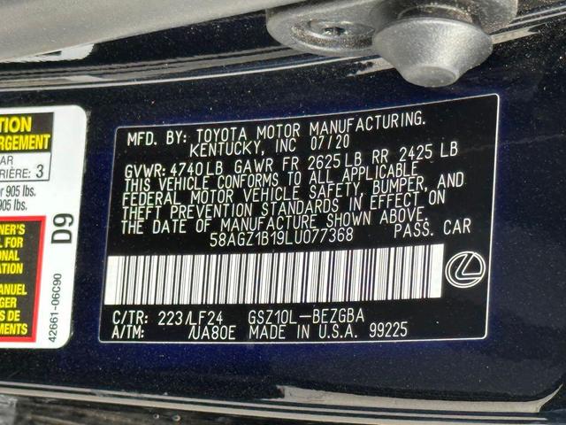 Photo of 2020 Black Lexus ES 350