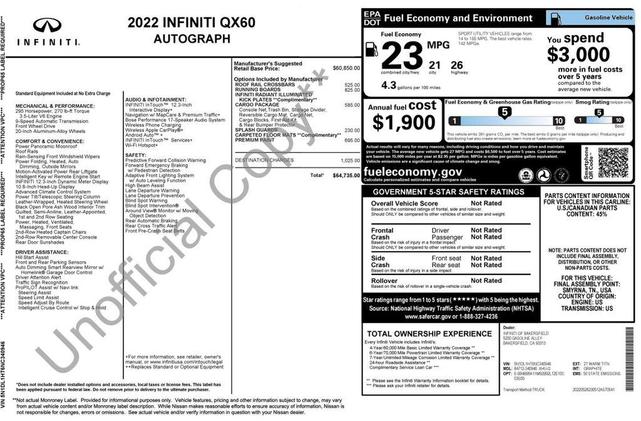 Photo of 2022 Warm Titanium/Black Obsidian INFINITI QX60