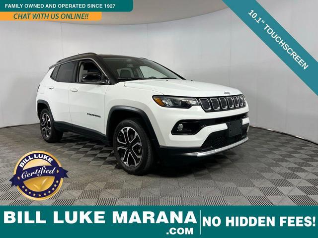 Photo of 2022 Bright White Clearcoat Jeep Compass
