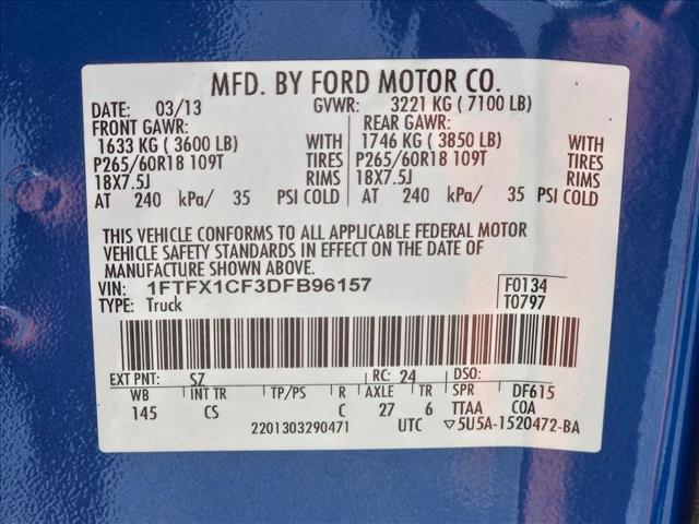 Photo of 2013 Blue Flame Metallic Ford F-150