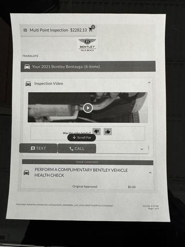 Photo of 2021 Glacier White Solid Bentley Bentayga