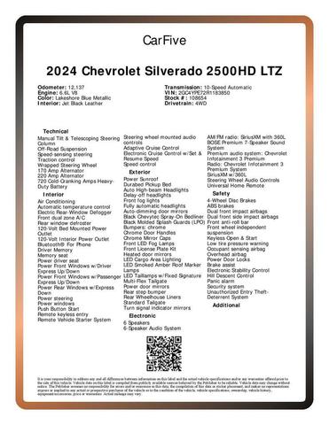 Photo of 2024 Lakeshore Blue Metallic Chevrolet Silverado 2500