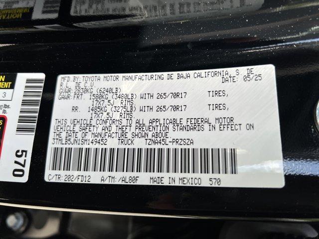 Photo of 2025 Black Toyota Tacoma