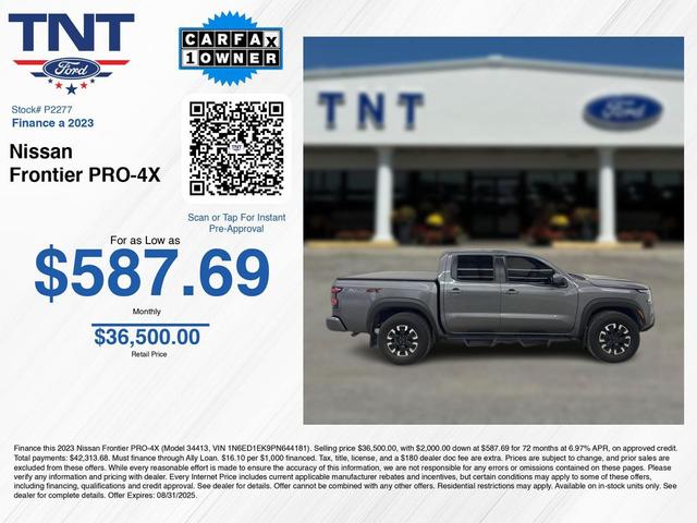 Photo of 2023 Gun Metallic Nissan Frontier