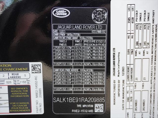 Photo of 2024 Black Land Rover Range Rover